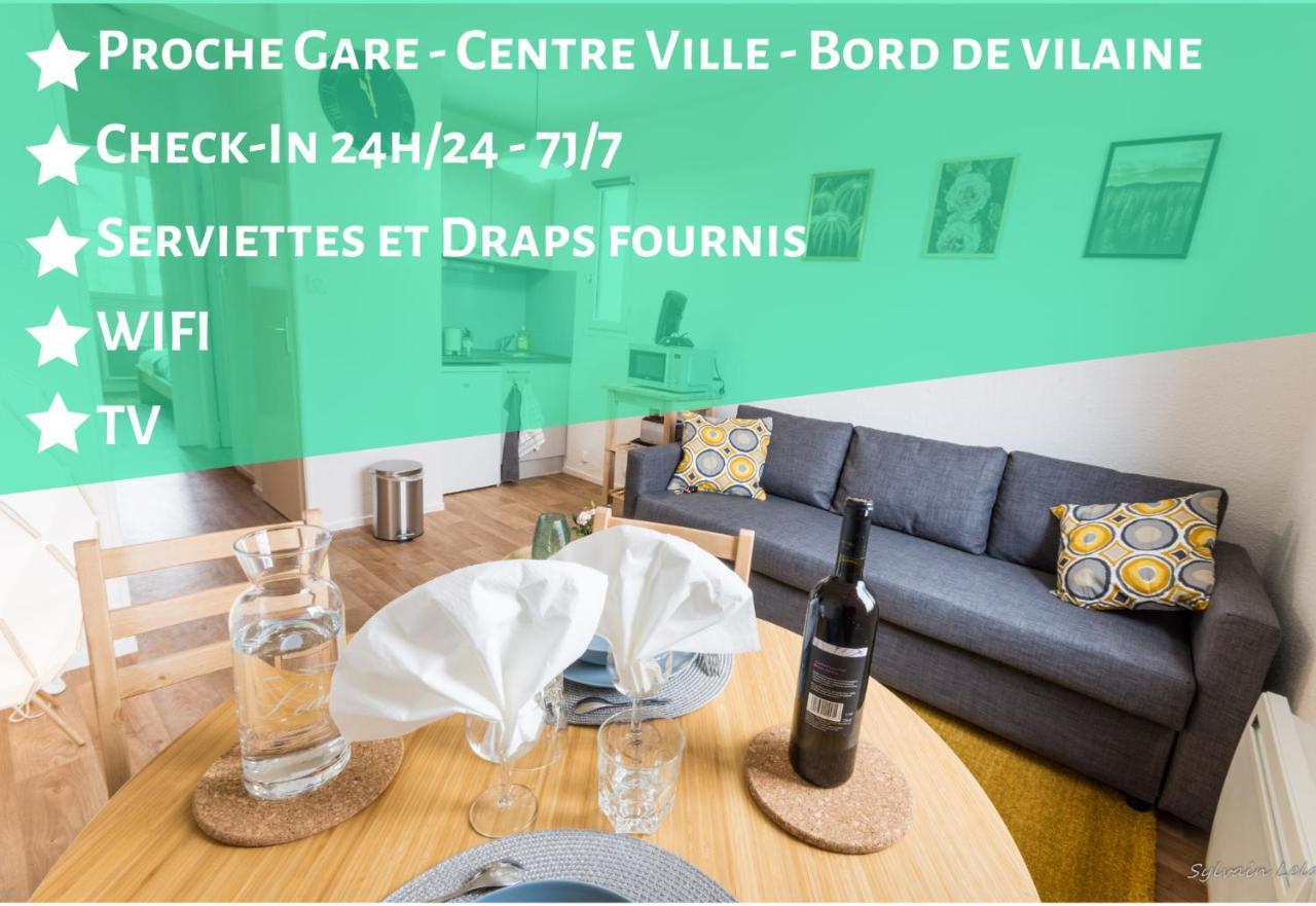Appartement T2 - Proche Gare - Bord De Vilaine Rennes Eksteriør bilde